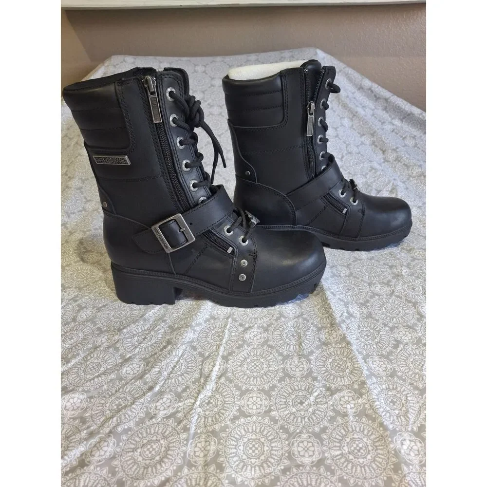 HARLEY DAVIDSON WOMENS SIZE 8 BIKER BOOTS